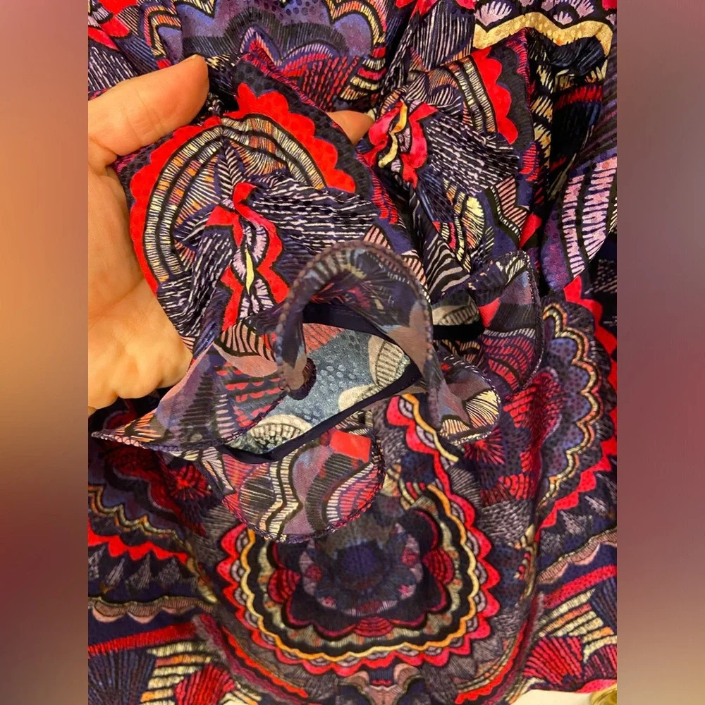NWT Saloni Rina B Mini Dress Prism Crystalline Print Size 10 - Picture 9 of 9